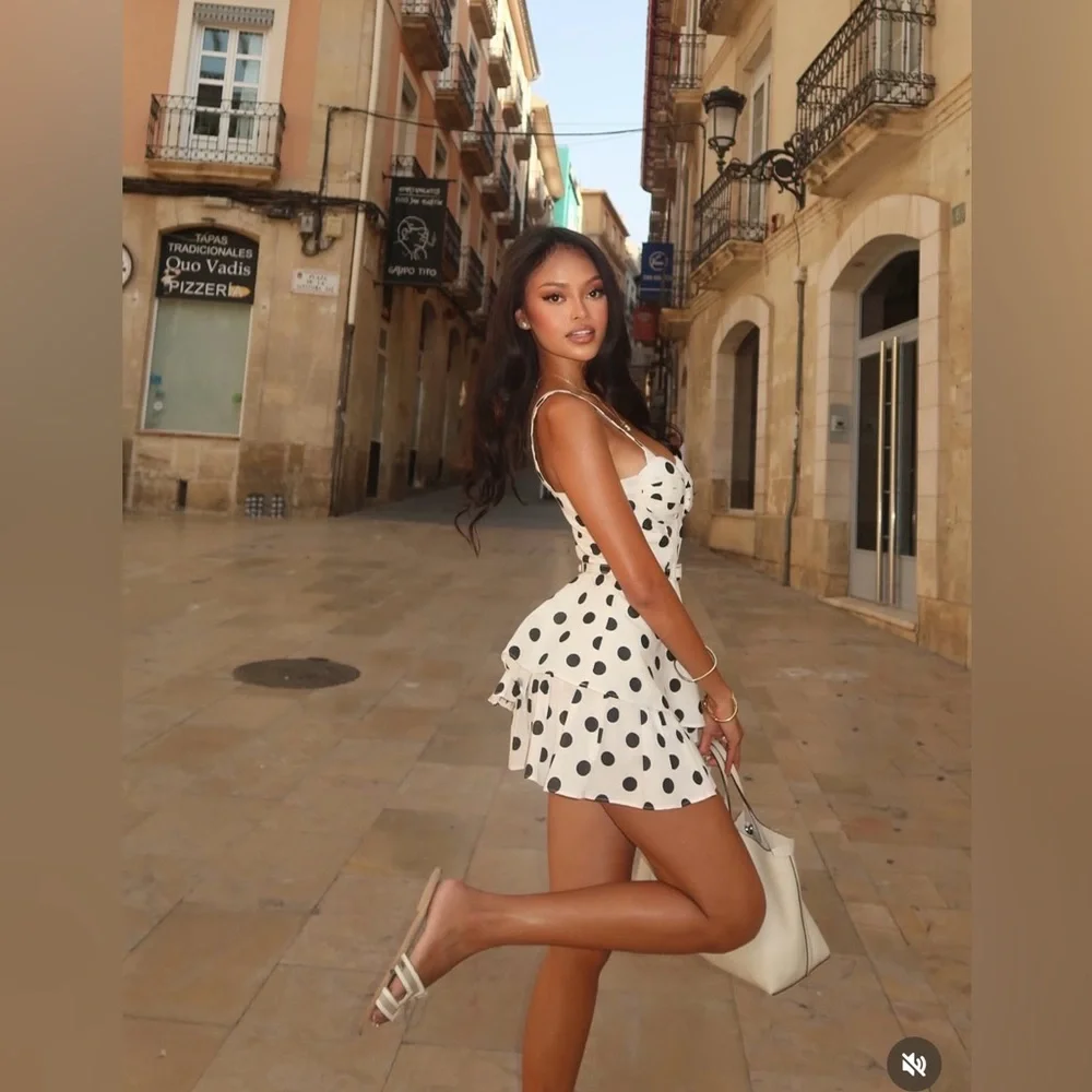 Zara Polka Dot Mini Dress - Picture 8 of 16